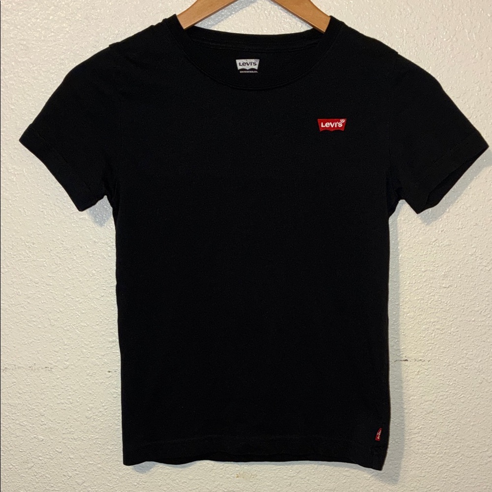 Levi's Black Tee with Red Accents